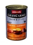 GranCarno Sensetive консерва за кучета с пуйка + картофи, 400 г