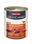 GranCarno консерва за кучета над 1 г. с птичи сърца, 800 г