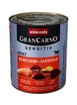 Gran Carno Sensetive консерва за кучета с чувствителни стомаси, пиле и картофи, 800 г