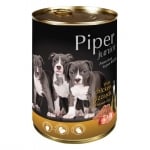 Piper Junior - консерва за подрастващи кученца, с пил.воденички и кафяв ориз, 400 г