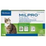 MILPRO 16 мг/40 мг за котки над 2 кг - 1 кутия (4 табл.)