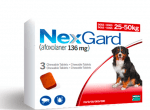 NexGard - таблекти за кучета срещу бълхи и кърлежи - цена за 1 таблетка и кутия - 3 таблетки