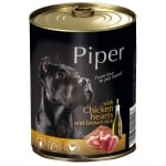 Piper Adult - консерва за кучета, с пилешки сърца и кафяв ориз, 800 г