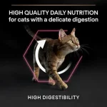 Purina Pro Plan Delicate Digestion Adult - суха храна за котки в зряла възраст с чувствителен стомах, пуешко месо