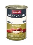 GranCarno Adult консерва за кучета над 1 г. с патица, шкембе и птичи сърца, 400 г
