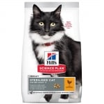 Hill's Science Plan Feline Mature Adult Sterilized - суха храна за кастрирани котки над 7 г., с пилешко