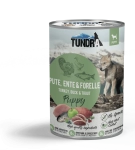 TUNDRA - консервирана храна за малки кученца, вкус: пуешко, патешко и пъстърва