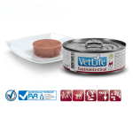 Vet Life Gastrointestinal Feline - пълноценна лечебна храна за котки при храносмилателни разстройства, 12х85 г