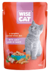 WISE CAT пауч за малки котенца парченца агнешко в сос 24х100 г