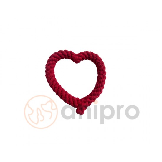 anipro Играчка сърце въже 18 см, 80 г