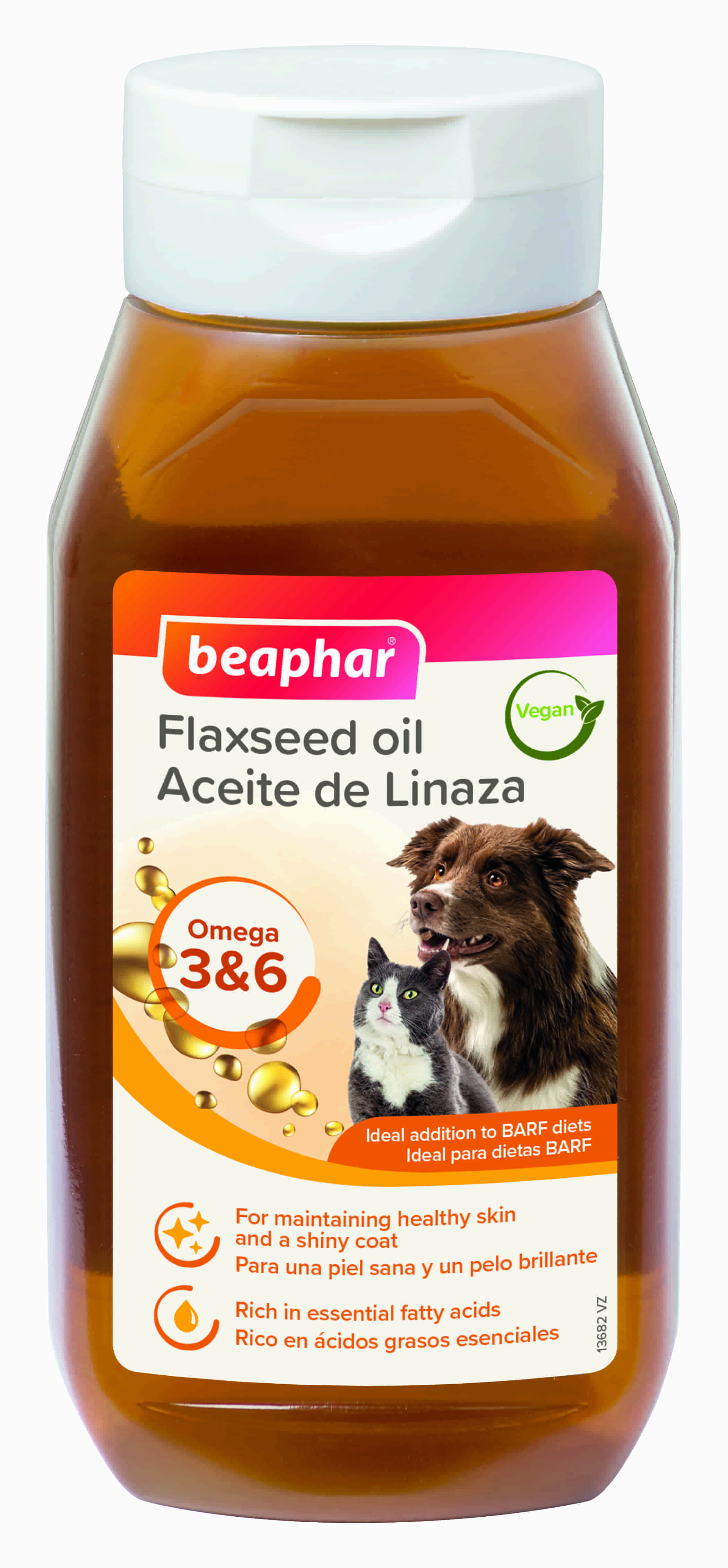 beaphar студено пресовано масло от ленено семе - хранителна добавка за кучета и котки, 430 мл