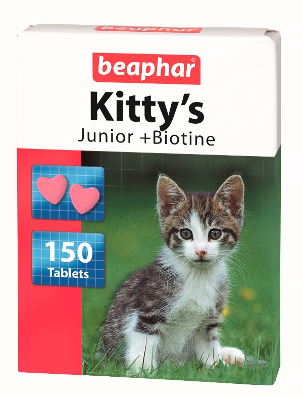Beaphar витамини сърца с Biotin и Taurine за малки котета