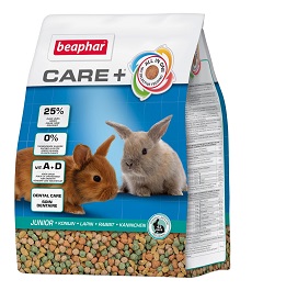 Храна за мини зайци Care+ Junior - за възраст до 10 месеца