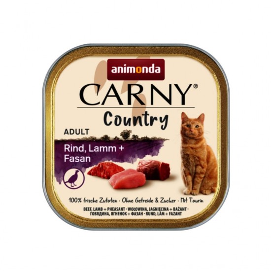 Carny Country Adult Cat, говеждо + агнешко + фазан, 100 г
