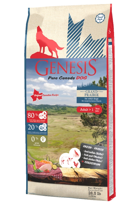 Храна за куче Genesis Grand Prairie Exotic - за капризни кучета, с биволско и пъдпъдък