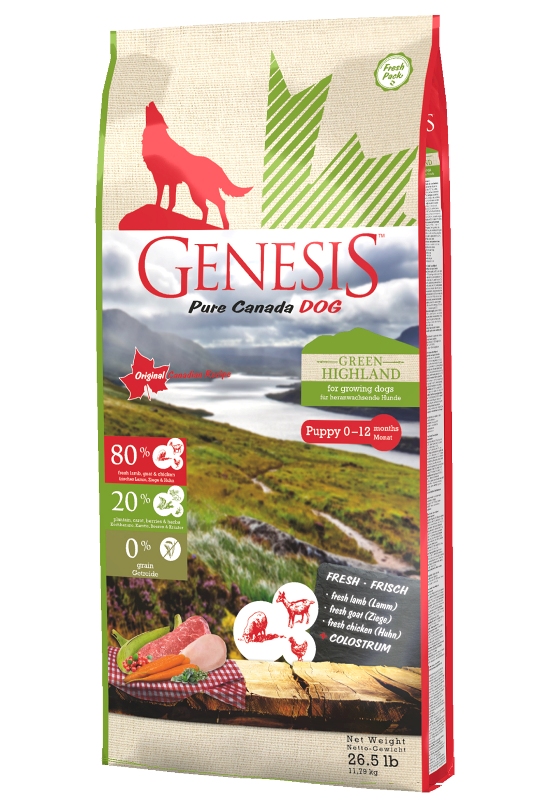Genesis Green Highland Puppy - храна за малки кученца до 12 месеца