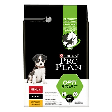 Храна за кучета Purina Pro Plan Medium Puppy с пиле, 3кг