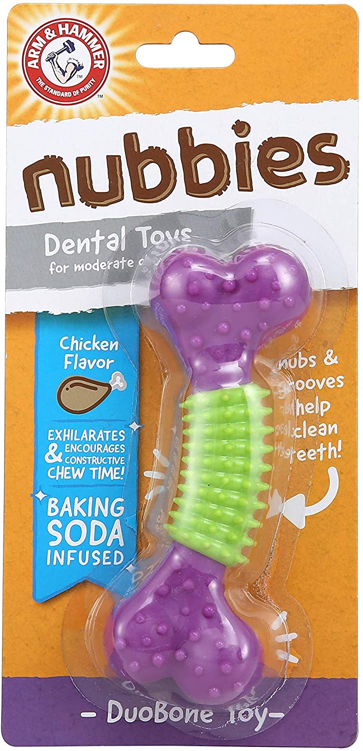 Дентална играчка за кучета Arm&amp;Hammer DuoBone Dental - кокъл с аромат на пилешко