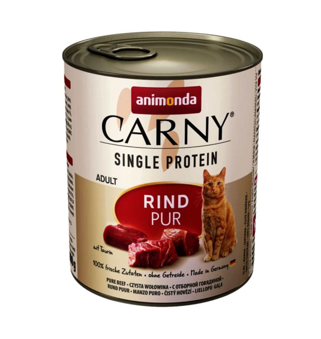 Консерва за израснали котки Carny Single Protein animonda от 100% прясно месо - 800 гр.