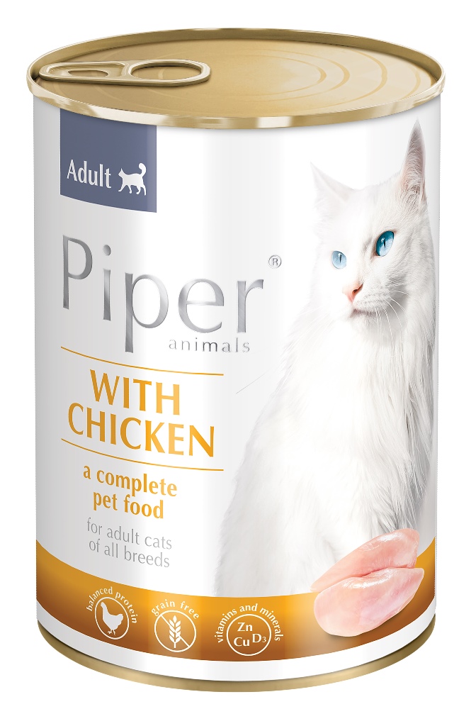 Piper Cat консерва за кастрирани котки , 12 х 400 гр.