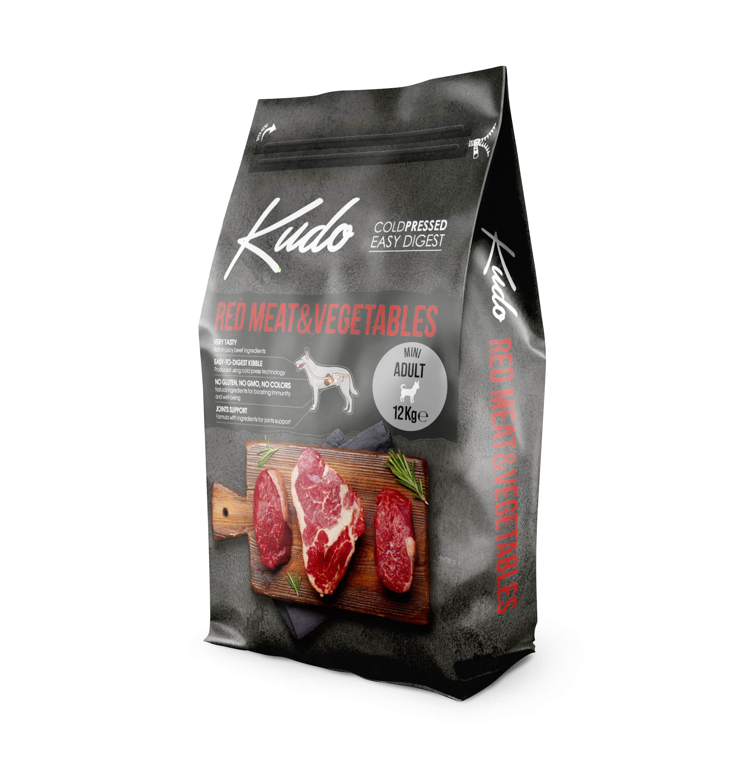 Kudo Low Grain Red Meat Mini Adult - храна за кучета от мини породи над 1 год