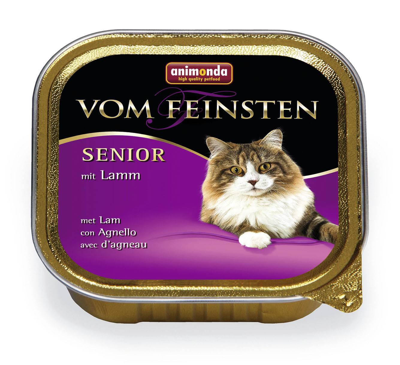 Пастет за котка Vom Feinsten Senior над 7 години, 100 гр (1.84 лв за брой в стек)