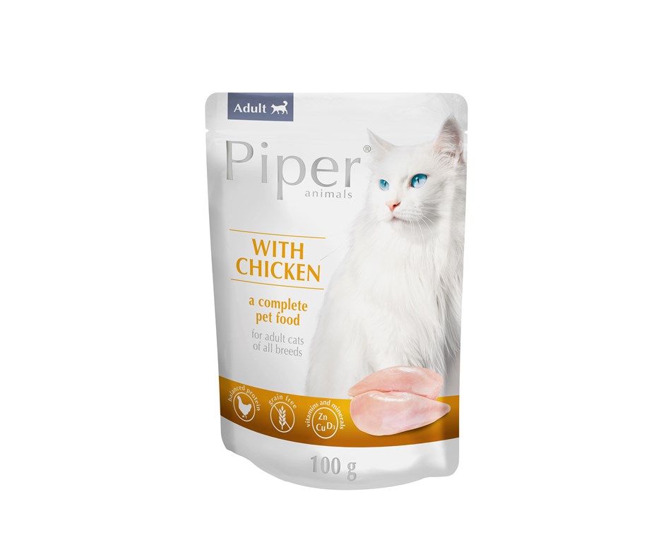 Piper пауч котка - пиле, 100 гр