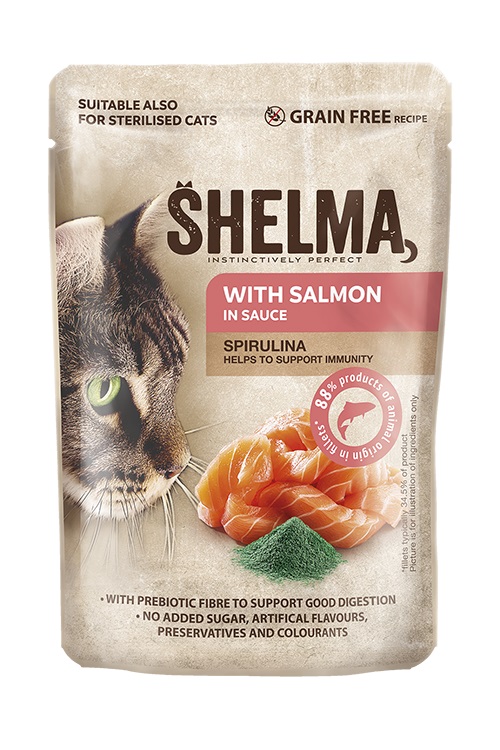 Shelma пауч за котка - различни вкусове, 85гр