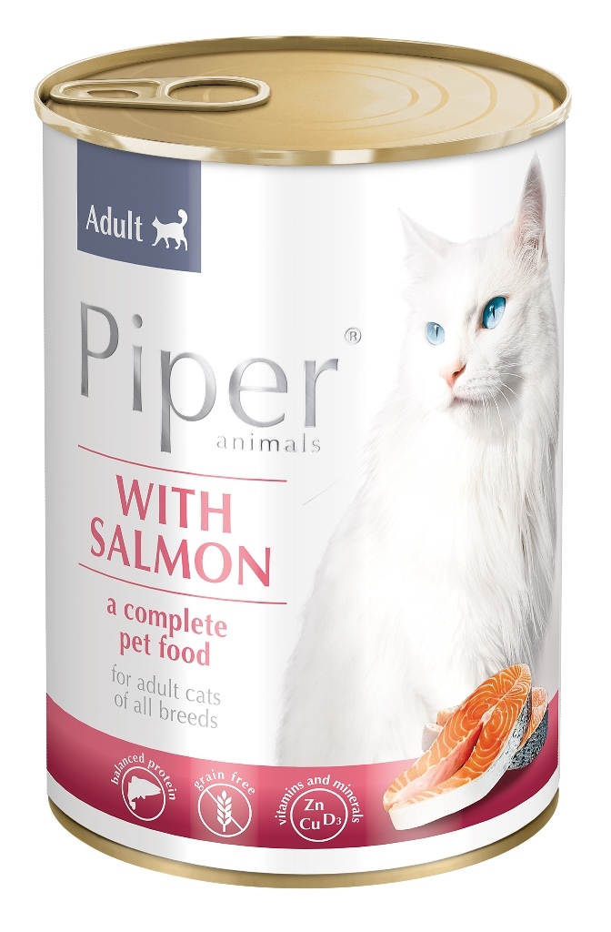 Piper консерва за котка - сьомга, 400 гр