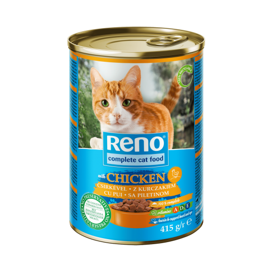 Reno Cat - консерва за котки, изгодна цена за стек 24х415г