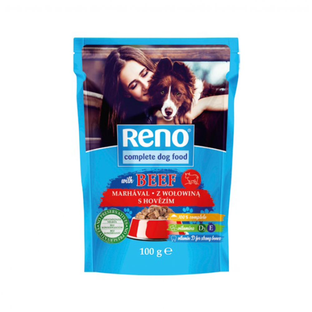 Reno POUCH DOG говеждо в сос 100гр