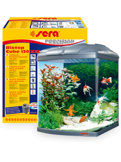sera Biotop Cube 130 XXL - комплект сладководен аквариум, 130 л.
