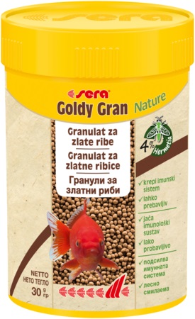 Sera Goldy Gran Nature - храна за златни рибки