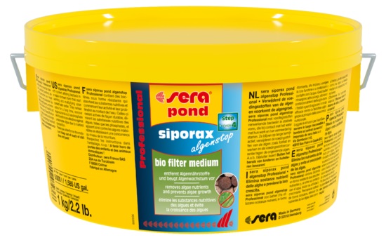 Sera Siporax Pond Algenstop Professional - биологичен филтърен материал против водорасли, 1 кг